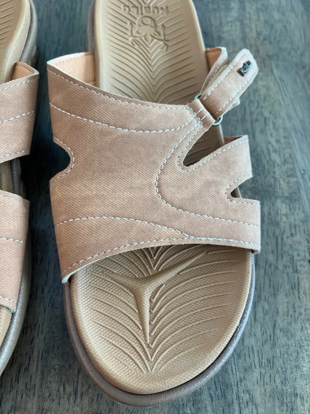 KuaiLu Comfort Slide Sandals Adjustable Strap Lightweight Cushion Footbed 11 - Picture 4 of 8